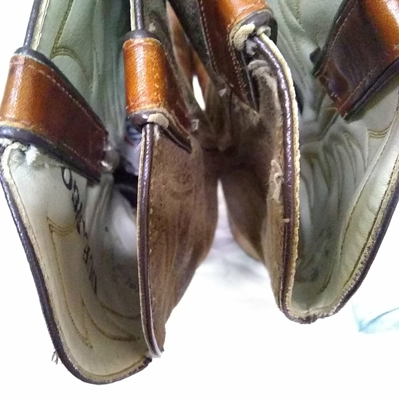 Durango Mens GOODYEAR Well Tan Brown Distress Leather Cowboy/Western Boots 9 EE - Picture 5 of 10